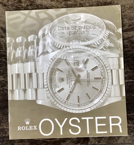 Rolex 1992 price list daytona - rolex,
