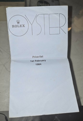 Rolex february 1984 price - rolex,