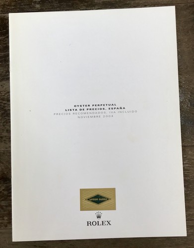 Rolex 2004 price list - 2004,