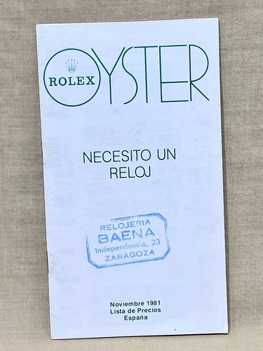 Rolex 1981 price list - list, spain