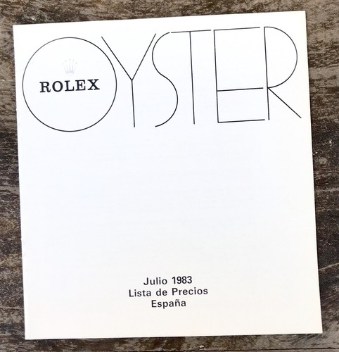 Rolex vintage price - list, 1983
