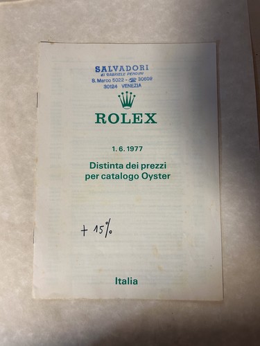 Libretto booklet rolex - libretto/,